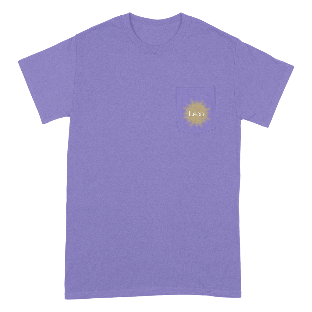 Leon Bridges God Loves Everyone Pocket T-Shirt - Violet - Leon 
