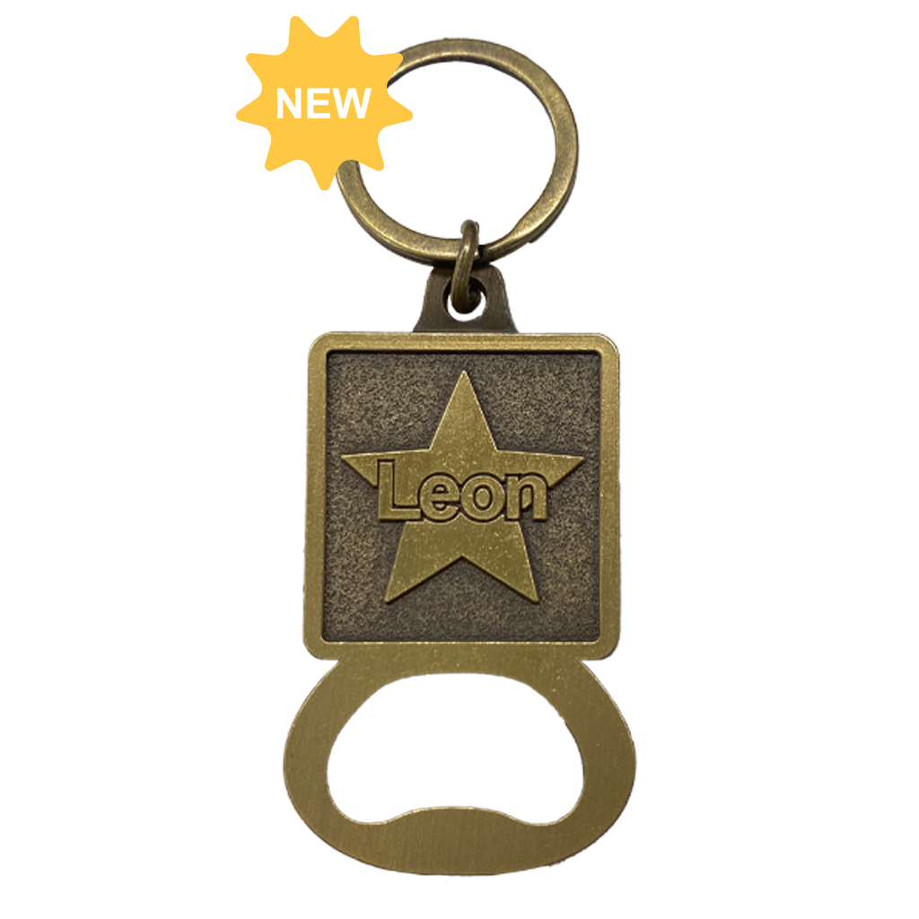 Leon Star Bottle Opener Keychain