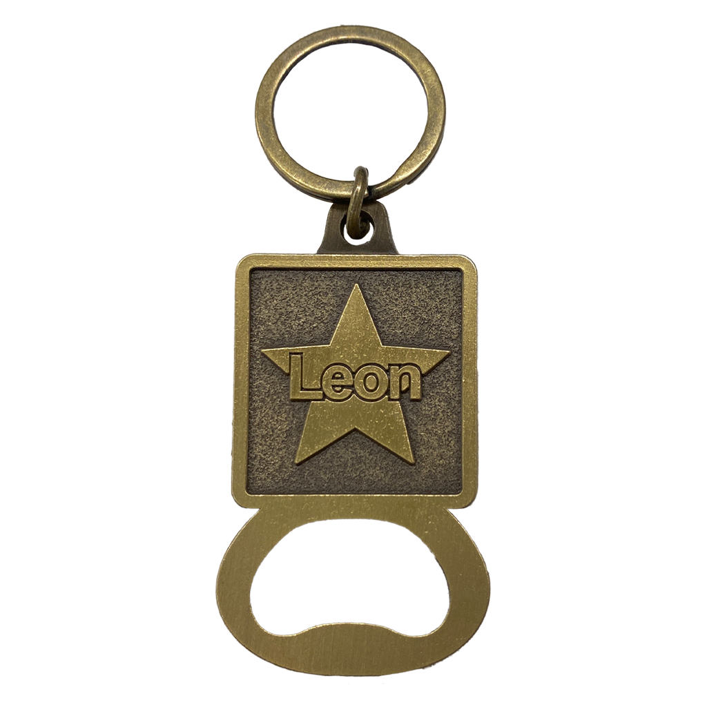 Leon Star Bottle Opener Keychain