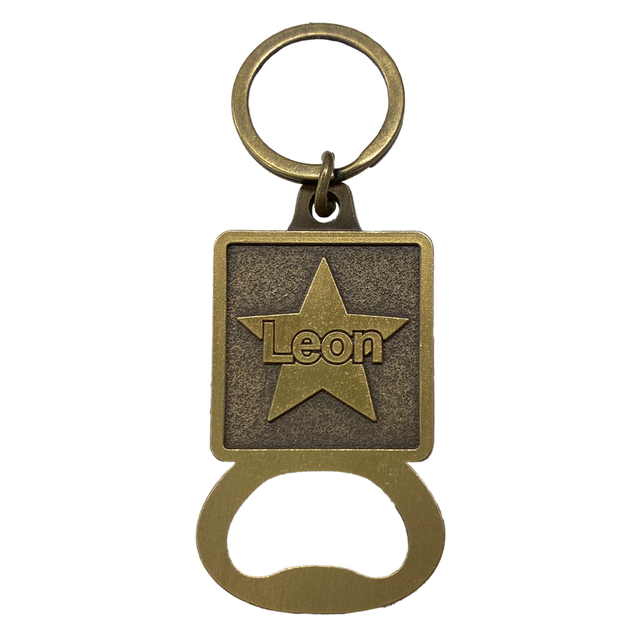 Leon Star Bottle Opener Keychain