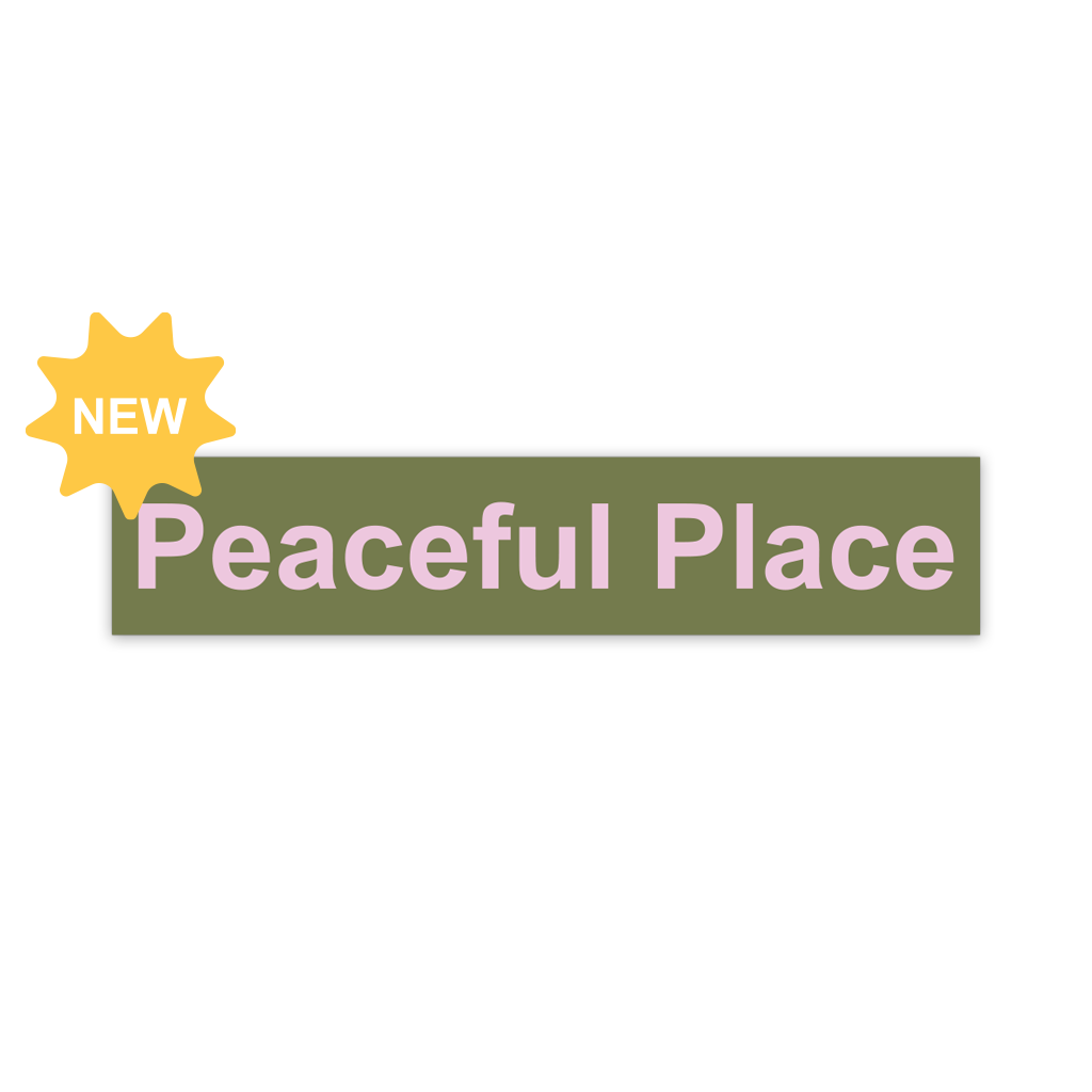 Peaceful Place Bumper Sticker