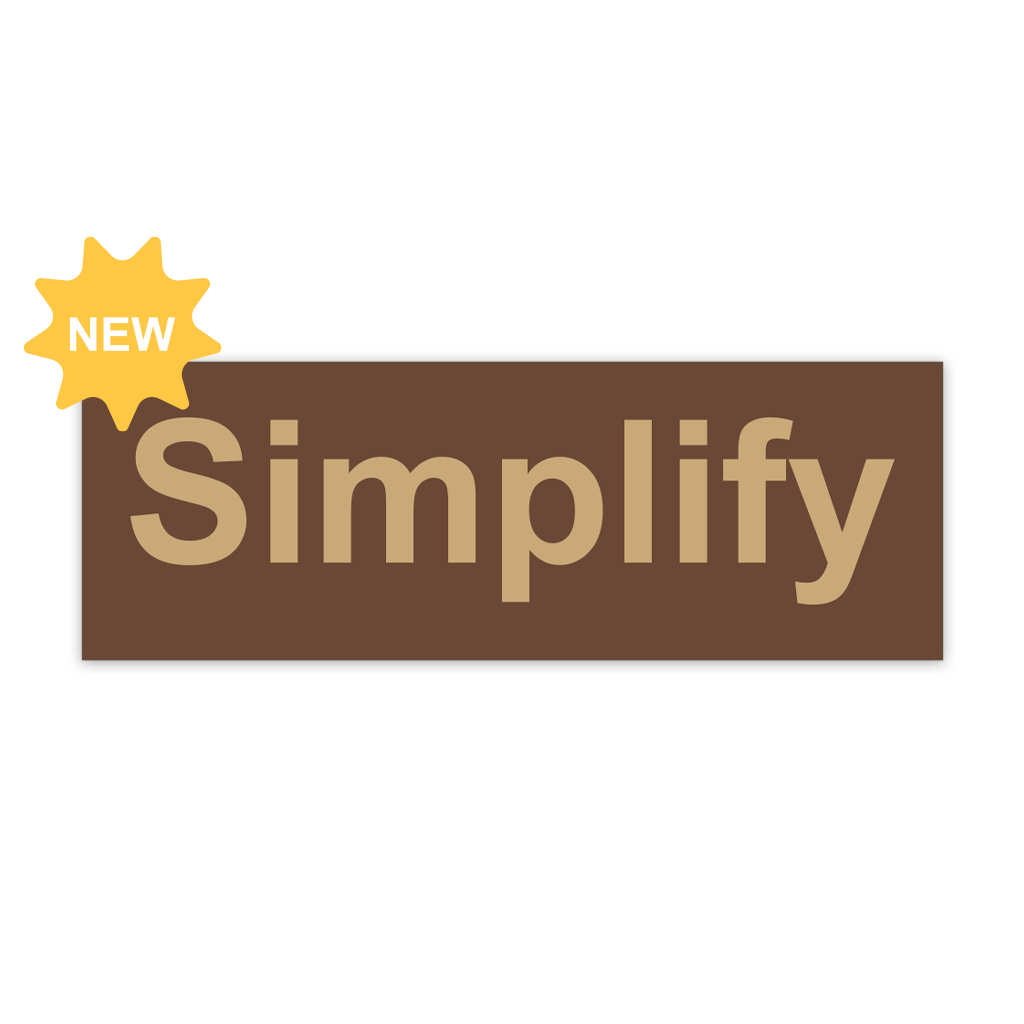 Simplify Bumper Sticker