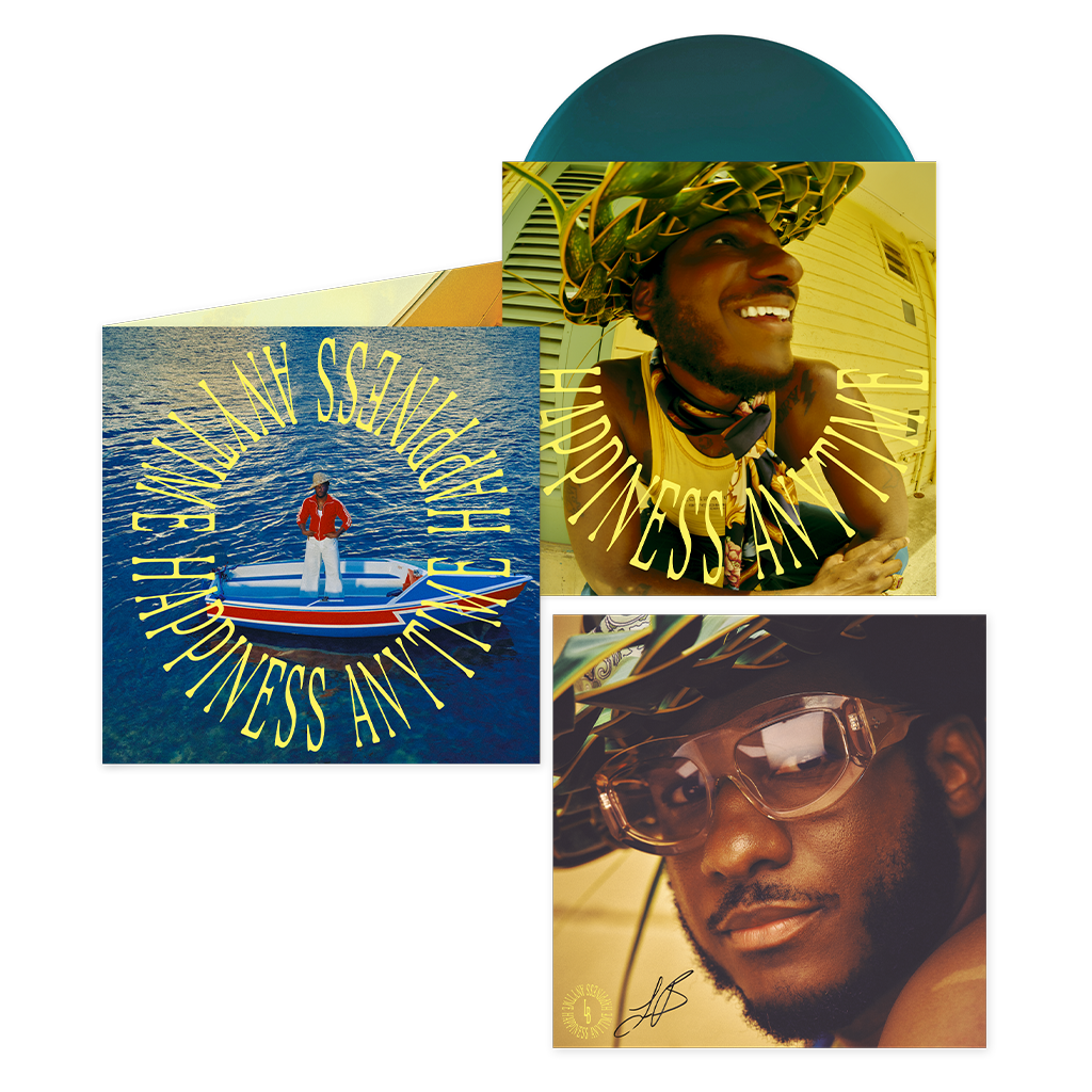 Happiness Anytime SIGNED 12" Vinyl (Ocean Blue) - Leon Exclusive