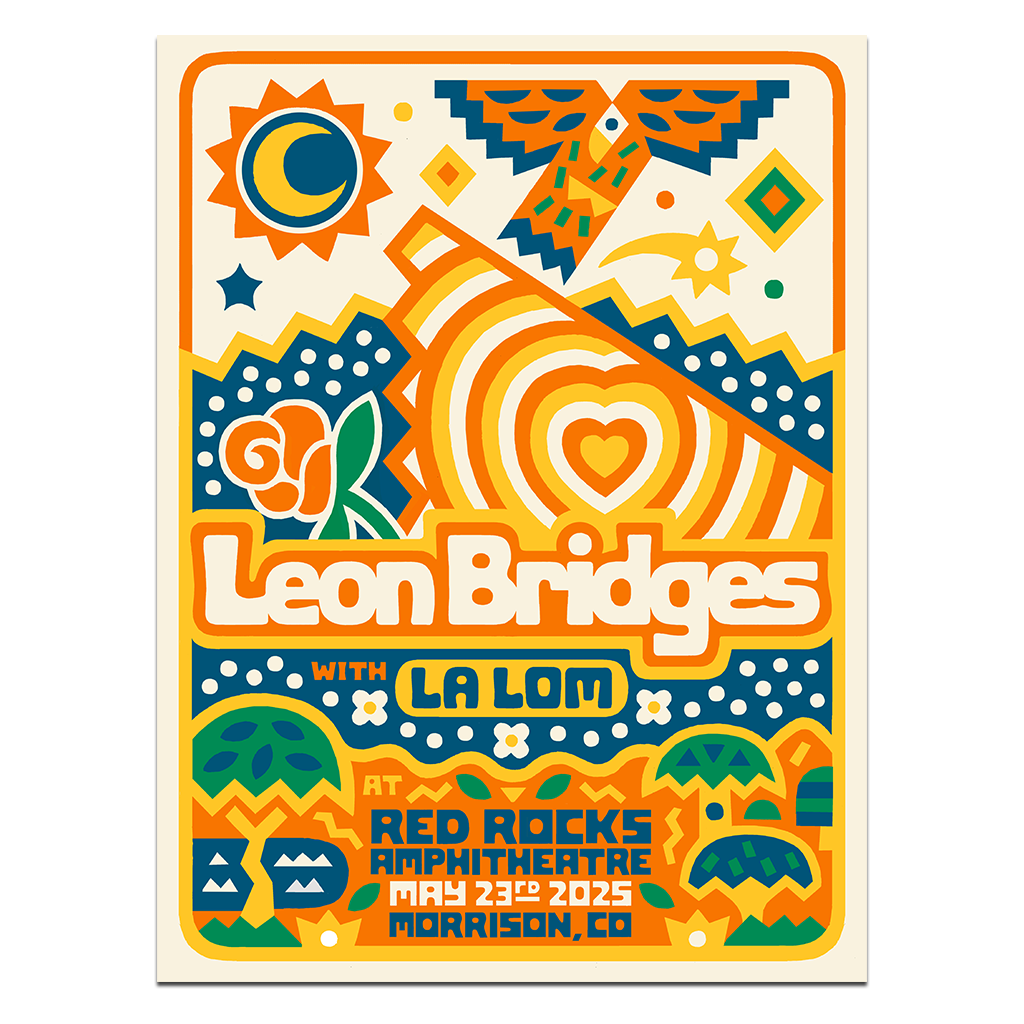 Morrison, CO Red Rocks Amphitheatre Poster - May 23, 2025
